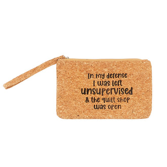 In My Defense Cork Notion Bag