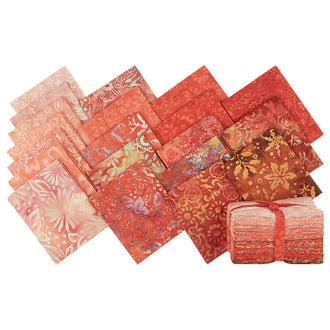 Java Batiks - Orange Favorites Fat Quarter Bundle
