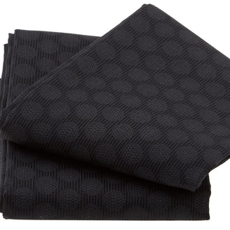 Wilmington Essentials - Midnight Circles and Stripes Black on Black 3 Yard Cut