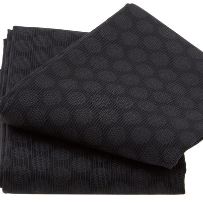 Wilmington Essentials - Midnight Circles and Stripes Black on Black 3 Yard Cut