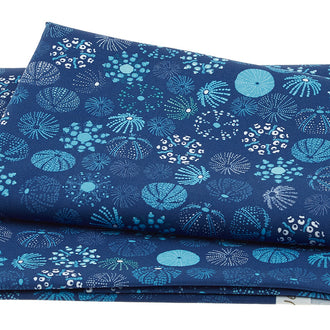 Ocean Jewels - Sea Urchins Navy 2 Yard Cut