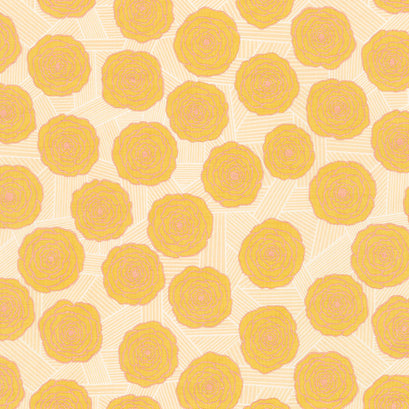 Floradora - Bunch Of Roses Cactus Metallic Yardage
