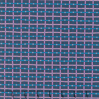 Verbena - Trellis Navy Yardage