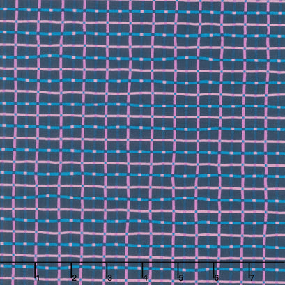 Verbena - Trellis Navy Yardage