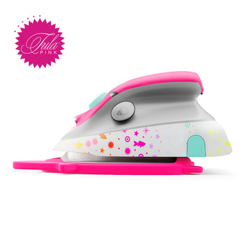 Oliso Tula Pink M3PRO Mini Project Iron with Trivet Alternative View #1