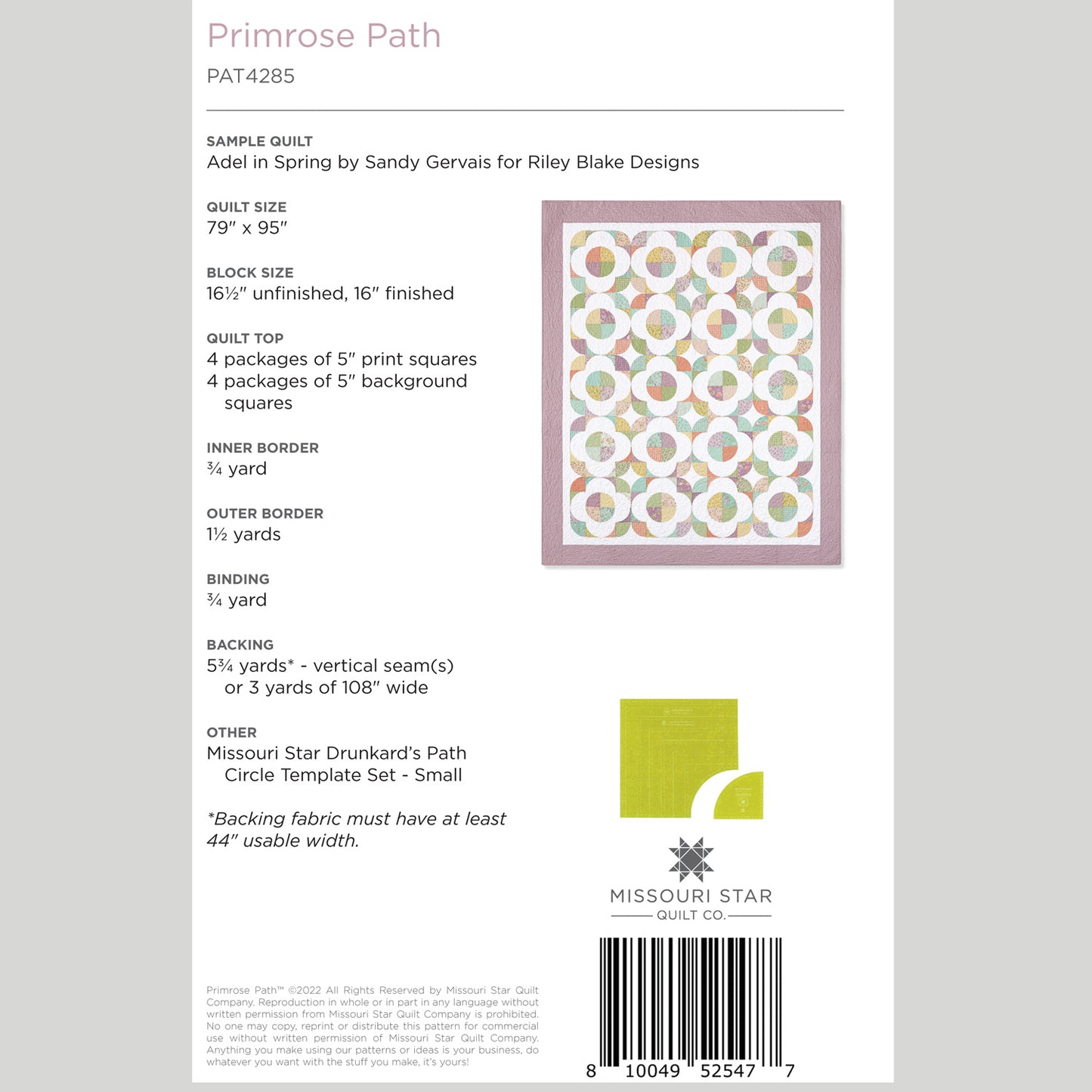 Digital Download - Primrose Path Quilt Pattern by Missouri Star Alternative View #1