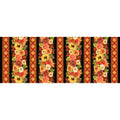 Thankful - Harvest Floral 11" Stripe Autumn Metallic Yardage Alternative View #2