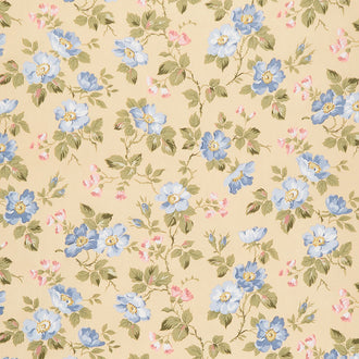 Midnight Garden - Floral Dijon Yardage