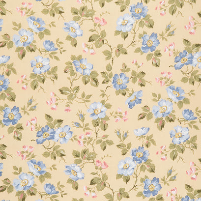 Midnight Garden - Floral Dijon Yardage