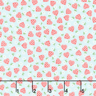 Sugar and Spice - Sweetheart Aqua Yardage