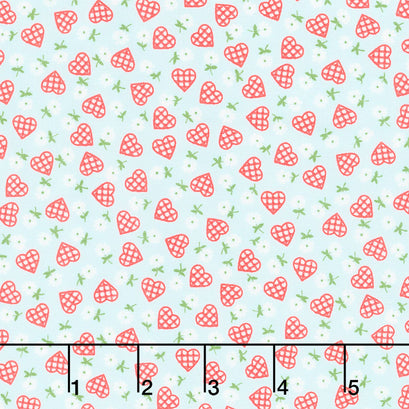 Sugar and Spice - Sweetheart Aqua Yardage