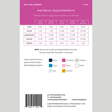 Digital Download - Mighty Stars Quilt Pattern Alternative View #1