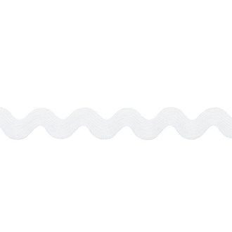 White Large Ric Rac (3/4" Poly)