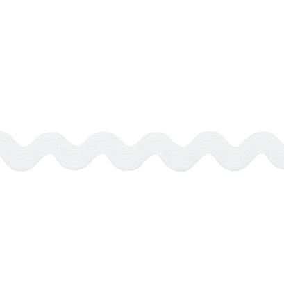 White Large Ric Rac (3/4" Poly)