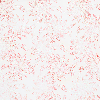 Tonga Batiks - Raspberry Parfait Floral Fireworks Raspberry Yardage
