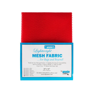 ByAnnie Lightweight Mesh - 18" x 54" - Atom Red Primary Image