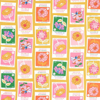 Flowerland - Seeds Goldenrod Yardage