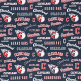 MLB - Cleveland Guardians Navy Red Yardage Primary Image