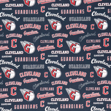 MLB - Cleveland Guardians Navy Red Yardage Primary Image