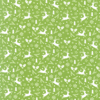 Winter Blooms - Reindeer Green Yardage