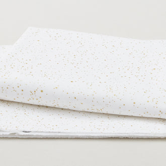 Illusion - Speckle White Metallic 2 Yard Cut