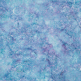 English Lavender Batiks - Dandelion Petals Teal Yardage Primary Image