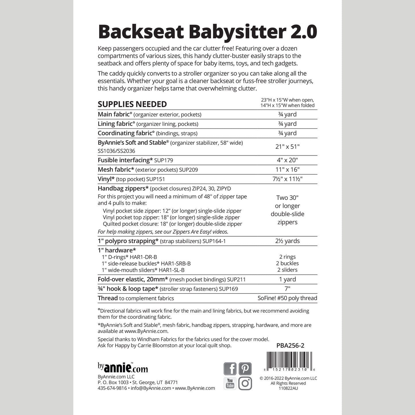 Backseat Babysitter 2.0 Organizer Pattern Alternative View #1