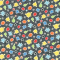 Monster'ocity - Glow in the DarkSplat Glow Black Yardage Primary Image
