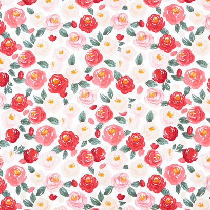 My Valentine - Main White Yardage