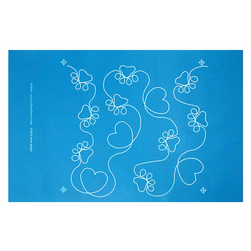 Full Line Stencil - Paws & Hearts Alternative View #1