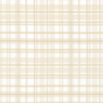 Green Fields - Plaid Cream Yardage