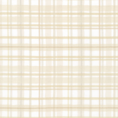 Green Fields - Plaid Cream Yardage