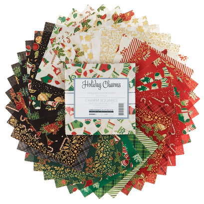 Holiday Charms - Holiday Colorstory Metallic Charm Pack