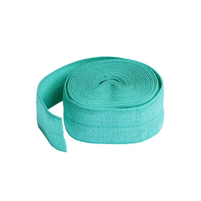 ByAnnie Fold-Over Elastic 20mm - 2 yards - Turquoise Primary Image