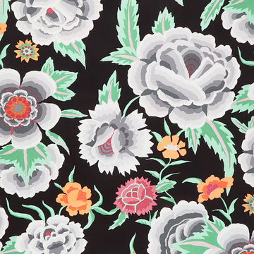 Kaffe Collective - August 2022 - Embroidered Shawl Black Yardage Primary Image