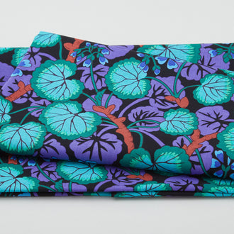 Kaffe Fassett Collective - February 2023 Climbing Geraniums Dark 2 Yard Cut