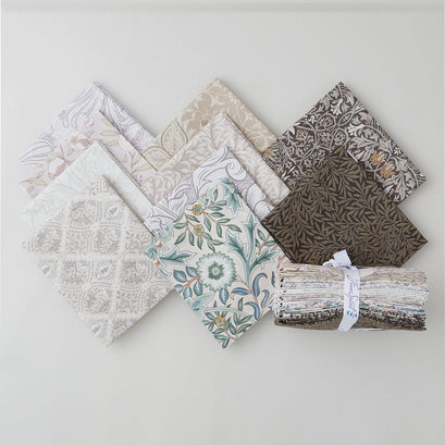 Morris & Co Parchment 10 Piece Fat Quarter Bundle