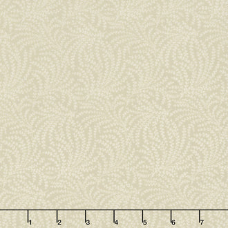108" Quilt Back - Scrolling Vine Beige 108" Wide Backing