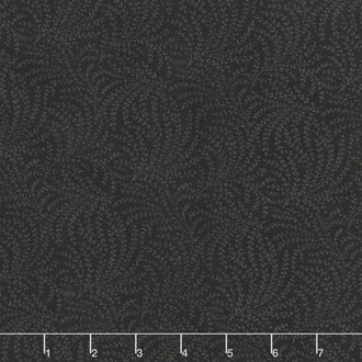 108" Quilt Back - Scrolling Vine Charcoal 108" Wide Backing