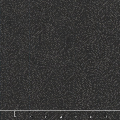 108" Quilt Back - Scrolling Vine Charcoal 108" Wide Backing