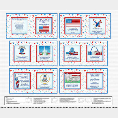 Little Readers - Patriotic Book Blue Panel