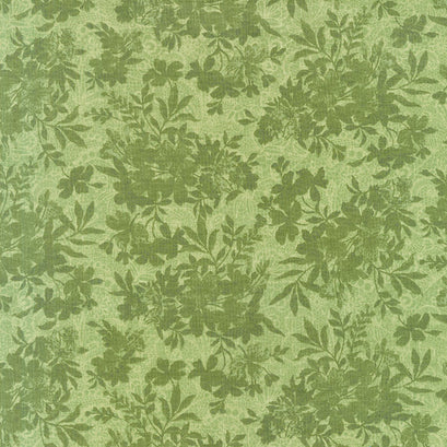 Masterpiece - Tonal Florals Green Yardage