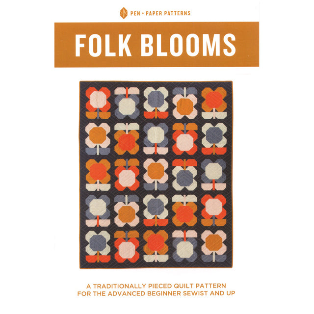 Folk Blooms Quilt Pattern Primary Image
