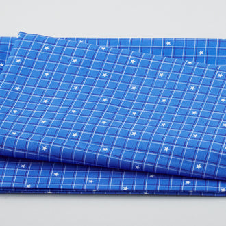 Hometown America - Checkered Royal 2 Yard Cut