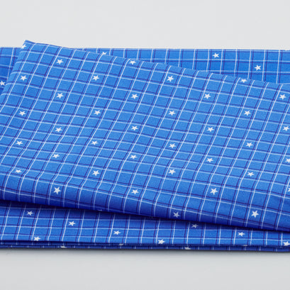 Hometown America - Checkered Royal 2 Yard Cut