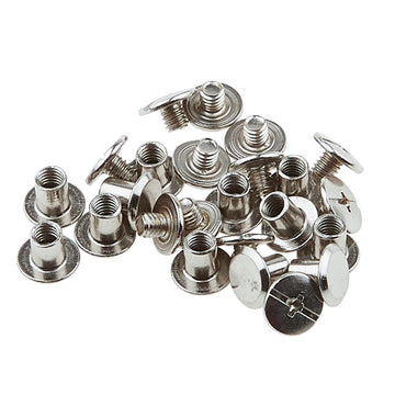 Sallie Tomato Small Chicago Screws 6mm - Set of 12 Nickel Primary Image