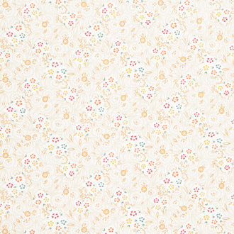 Sunwashed Romance 108" - Modern Floral Cream Yardage