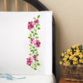 Pink Roses Embroidery Pillowcase Set