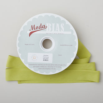 Bella Solid Bias Binding 20 Yard Spool - Chartreuse
