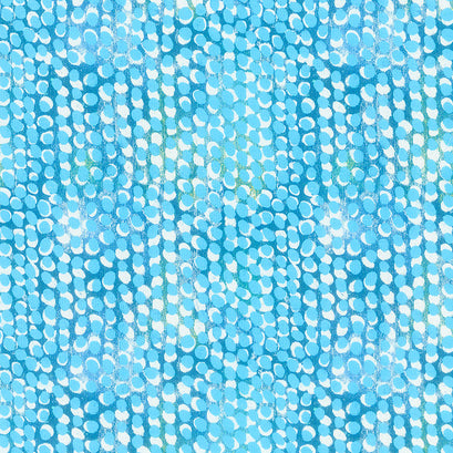 Happy - Layered Dot Indigo Yardage
